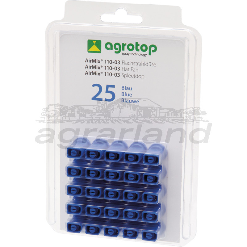Agrotop Injektor Flachstrahldüse 110°, blau, 25 Stück