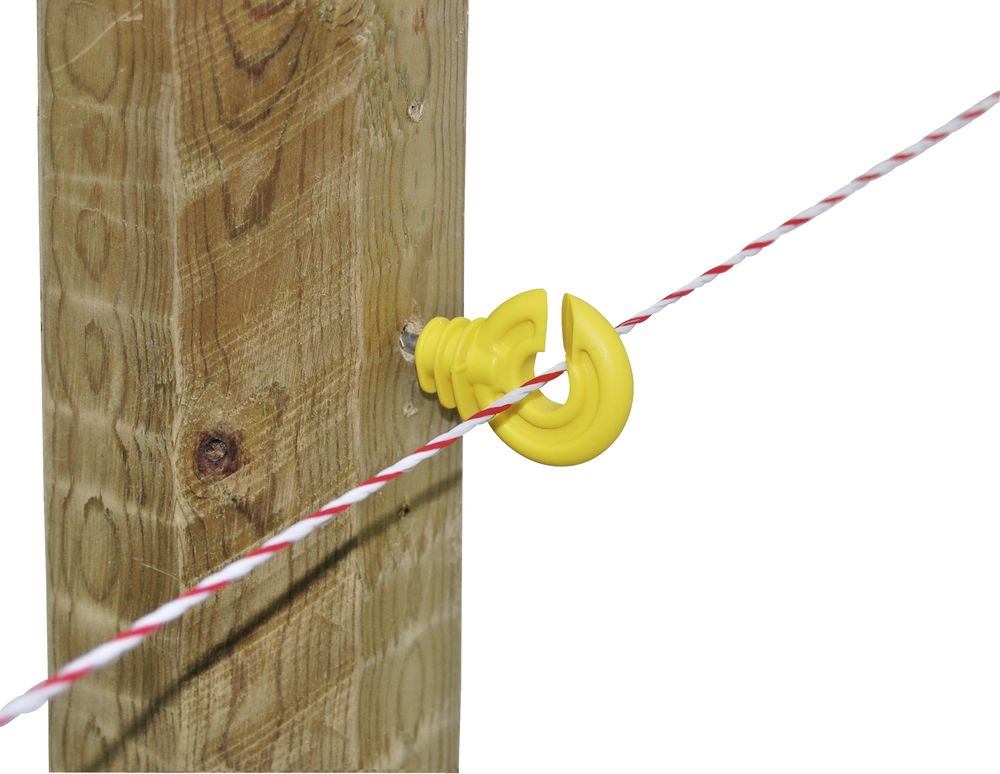 Ringisolator mit kurzer Stütze, gelb, 25 Stück/ Pack