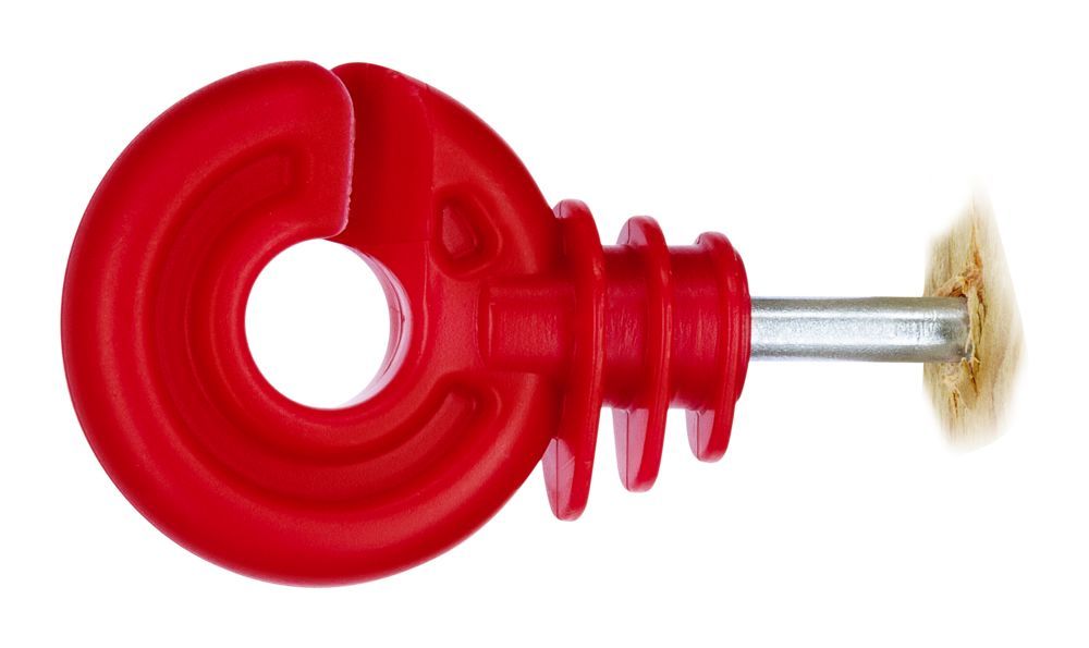 Ringisolator mit kurzer Stütze, rot, 50 Stück/ Pack