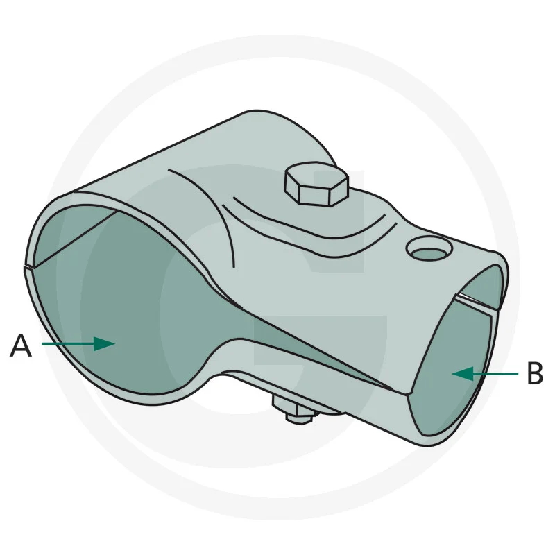 T-Schelle zweiteilig, 1 1/2" - 1 1/4"