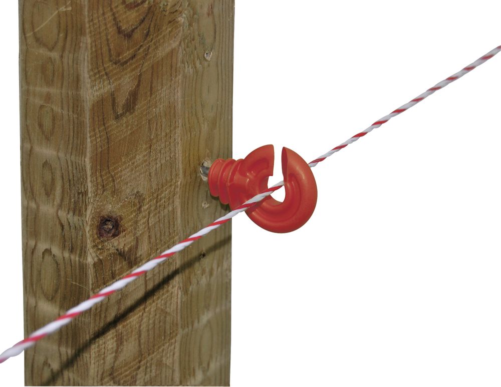 Ringisolator mit kurzer Stütze, rot, 50 Stück/ Pack