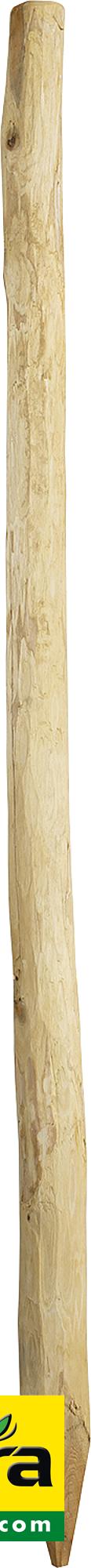 Robinienpfahl, rund, 2,0 m, d= 6-8 cm, gefast, 4-fach gespitzt, entrindet
