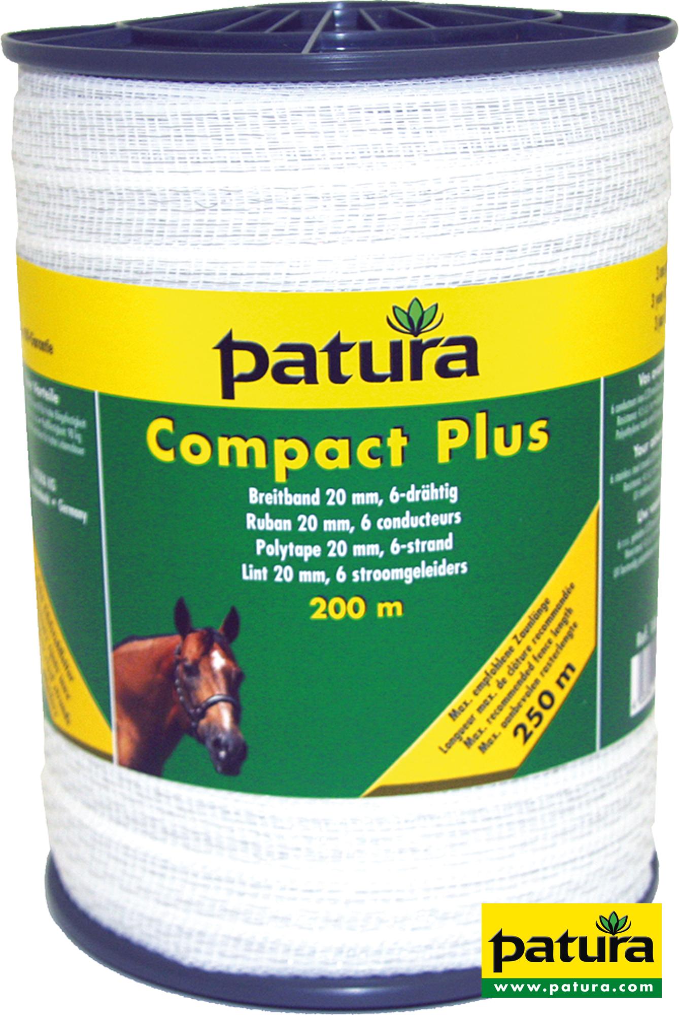 Compact Plus Breitband 20mm, 200 m Rolle, 6 Niro 0,20 mm, weiss