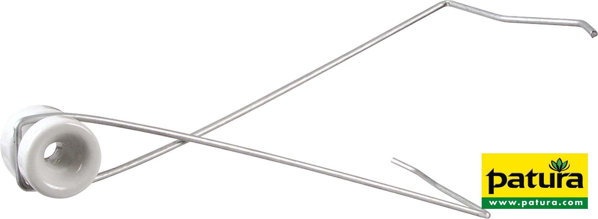 Abstandhalter zum Einhängen mit Porzellanisolator (10 Stück / Pack)