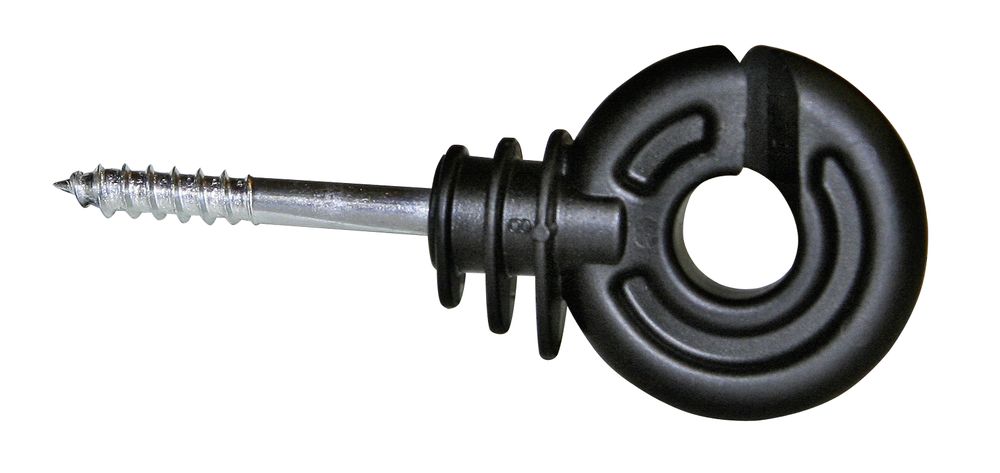 Ringisolator mit kurzer Stütze, schwarz, 25 Stück/ Pack