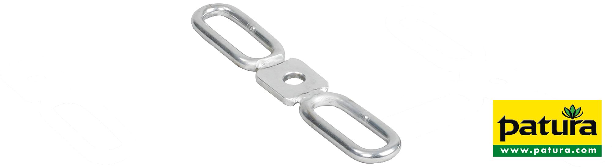 Einhängelaschen 2-fach, für T-Pfosten Isolatoren mit Stift (3 Stück / Pack)